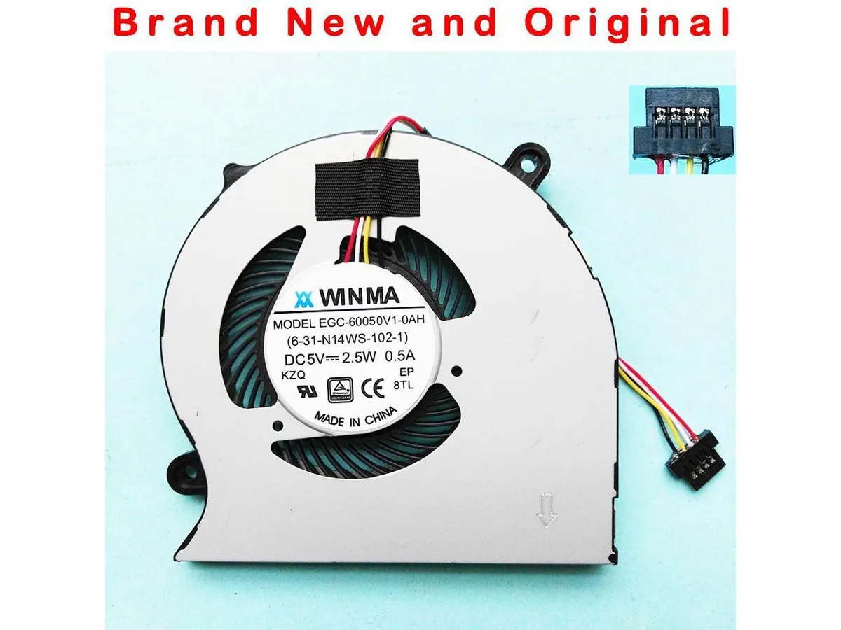 New CPU cooling fan for WINMA EGC-60050V1-102-1 4-pin connector
