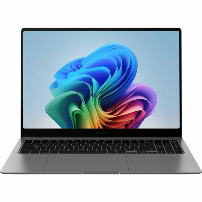 Gray 16-inch touchscreen laptop, slim profile, matte finish