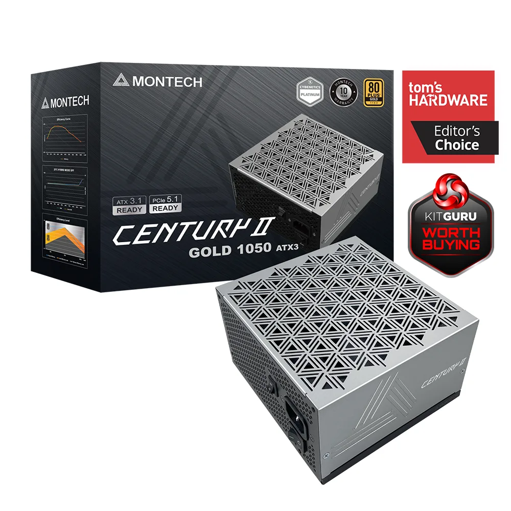 Montech Montech Century II 1050 1050W ATX power supply — product photo