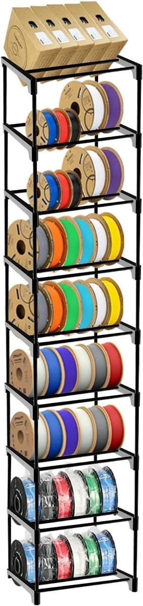 BFKK BFKK 9-Tier Modular Filament Storage Rack 54 Spools 3D Printers Accessory — 제품 사진