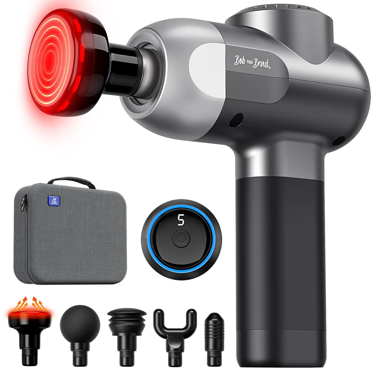 Bob and Brad Bob and Brad C2 Plus Massage Gun QL/DMS.C2-M 10mm 44lbs 40dB 25W 1.5lb — foto produk