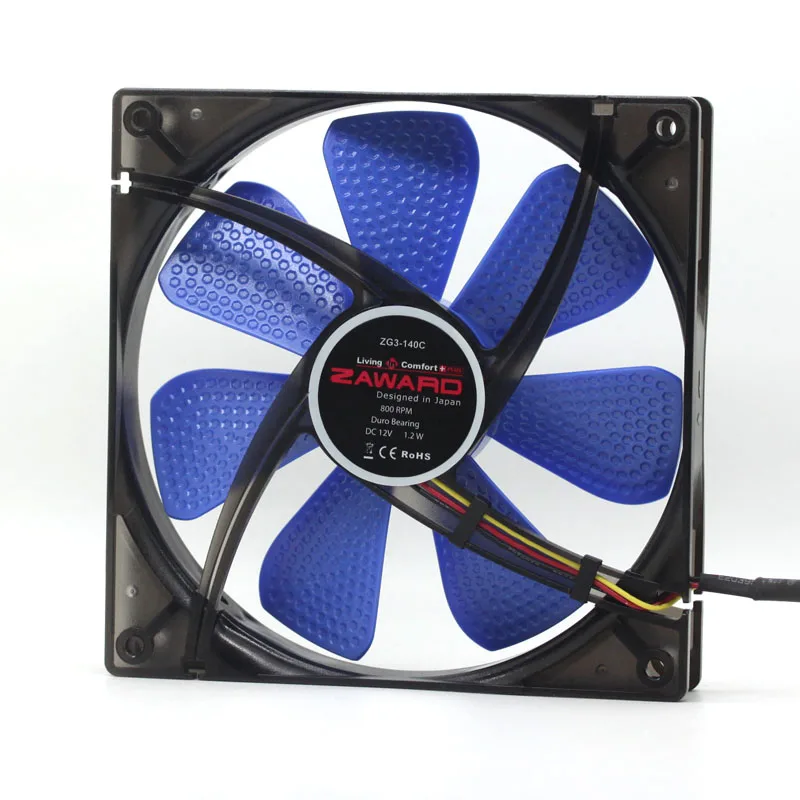SXDOOL SXDOOL ZG3-140C 140 mm case fan 12V 0.1A 1.2W 800 RPM 11.0 dBA — product photo