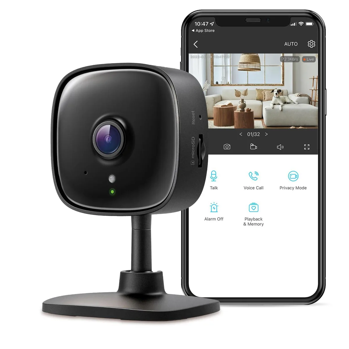  Annke Tapo C111 2K Indoor Wired Security Camera 1296p Black — product photo