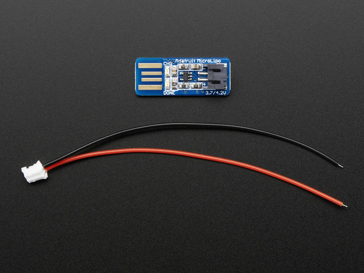 Adafruit Adafruit Micro Lipo USB LiIon/LiPoly Charger 100mA 500mA — foto produk
