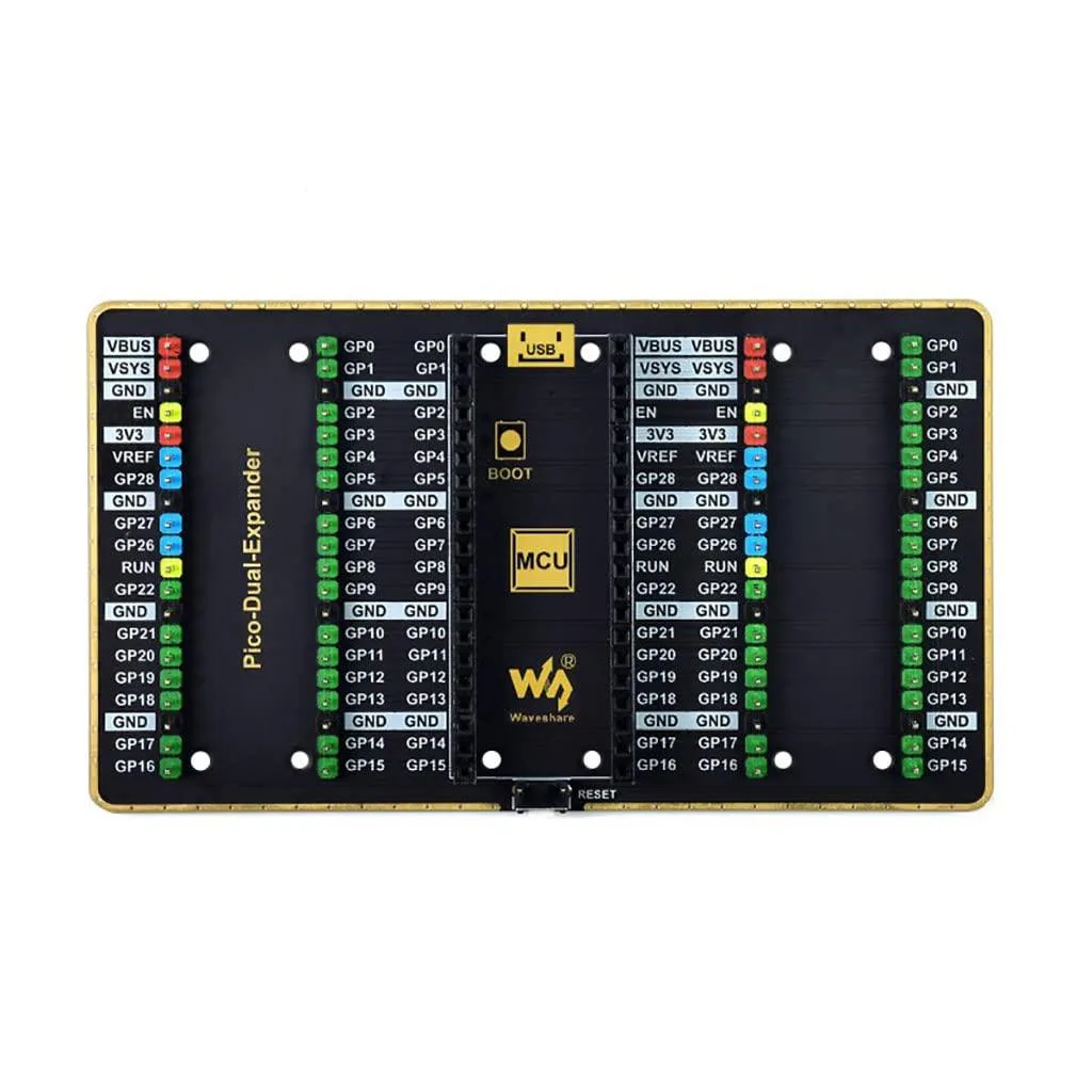 LORDWORLD LORDWORLD Dual GPIO Expander for Raspberry Pi Pico, 2x20 Male Headers — 제품 사진
