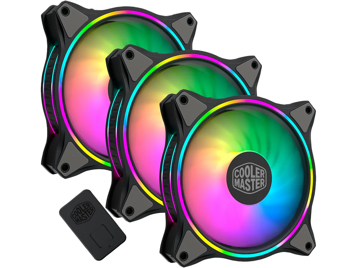 Cooler Master Cooler Master MasterFan MF120 Halo MFL-B2DN-183PA-R1 3 pack case fan — תמונת המוצר