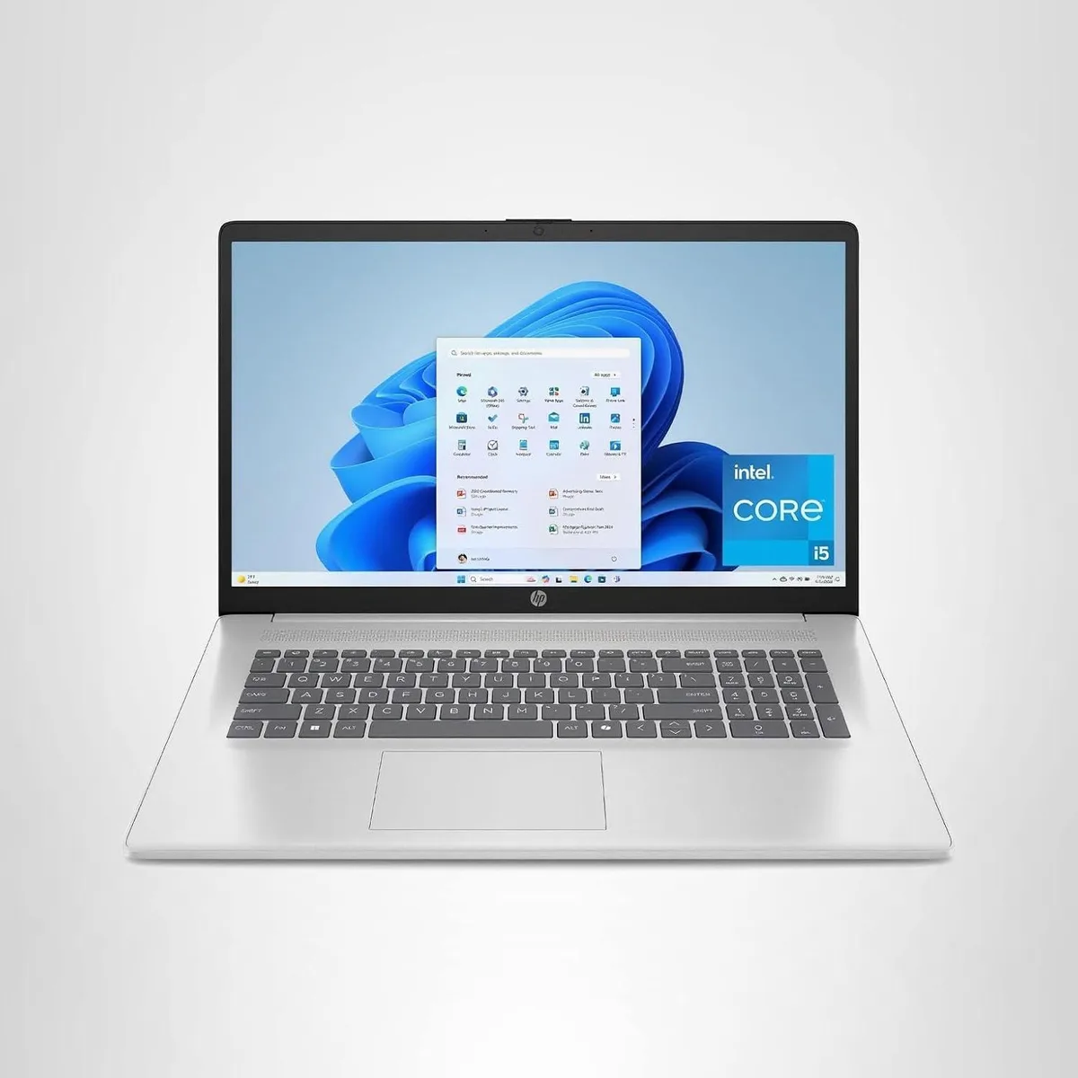 HP 17.3 inch laptop in Natural Silver finish
