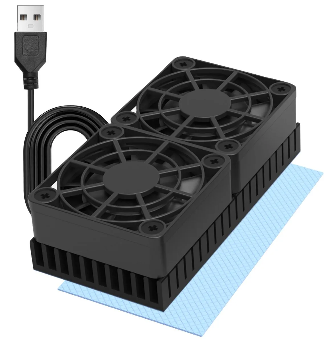 PANO-MOUNTS PANO-MOUNTS 40mm Dual USB Case Fan 4010 with 10mm Heatsink — product photo