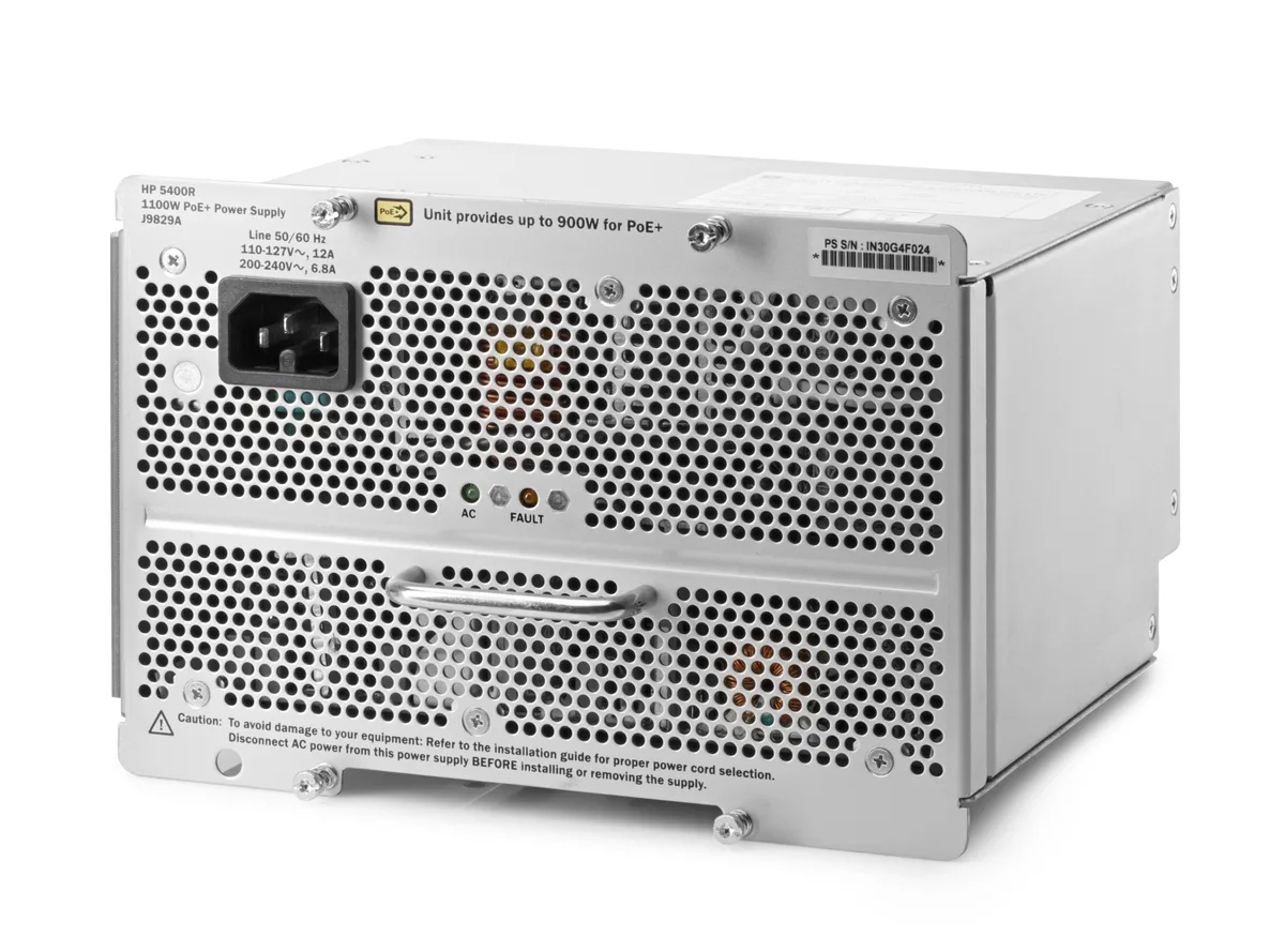 HPE HPE 5400R 1100W PoE+ ZL2 server power supply — fotografia produsului