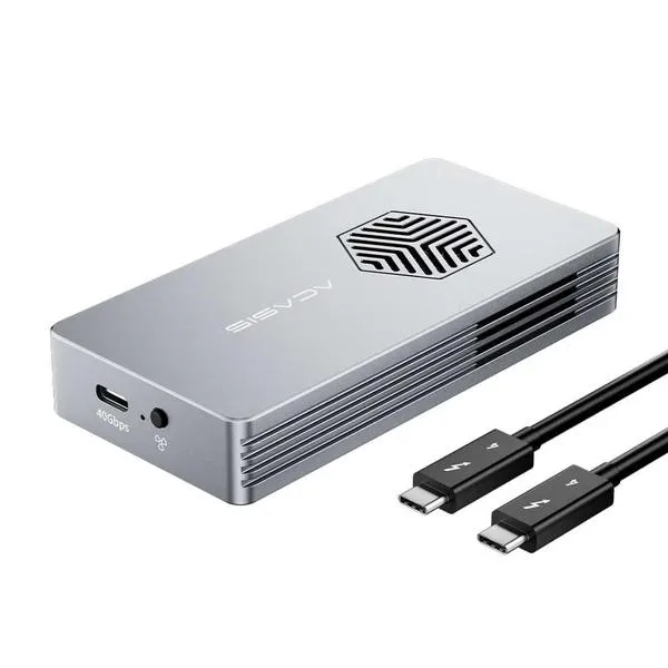 Acasis Acasis TBU401 PRO Thunderbolt 4/3 USB4 NVMe Enclosure 40Gbps Active Cooling Fan — fotografija proizvoda