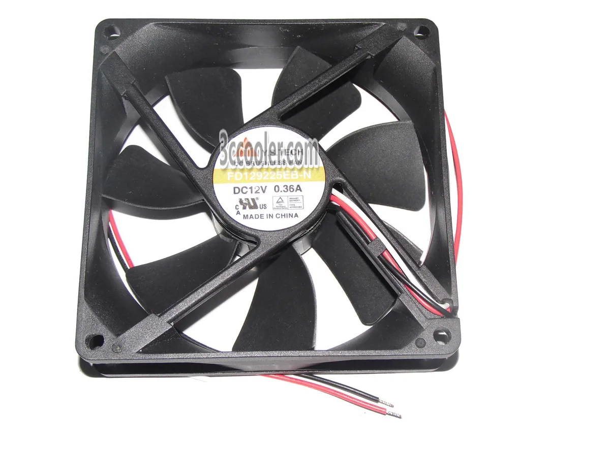 OEM Industries OEM Industries FD129225EB 90mm Ball Bearing Fan 12V 0.36A 3-Wire — photo du produit