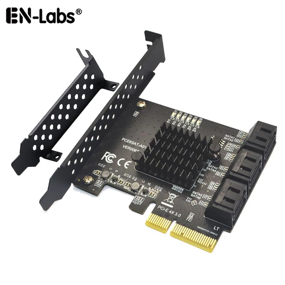 EN-Labs EN-Labs PCIE4X6SATA 6-port SATA 6.0 Gbps controller — ภาพสินค้า