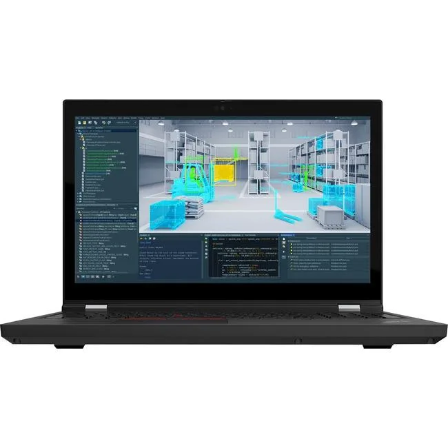 Black 15.6 inch ThinkPad P15 Gen 2 mobile workstation with matte finish