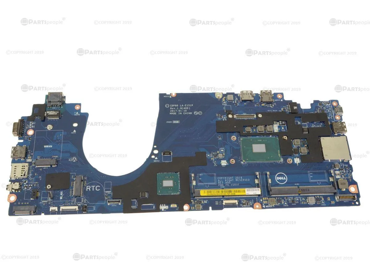 DELL DELL Precision 3520 Motherboard i5-7440HQ 2.8GHz T7G96 — 商品照片