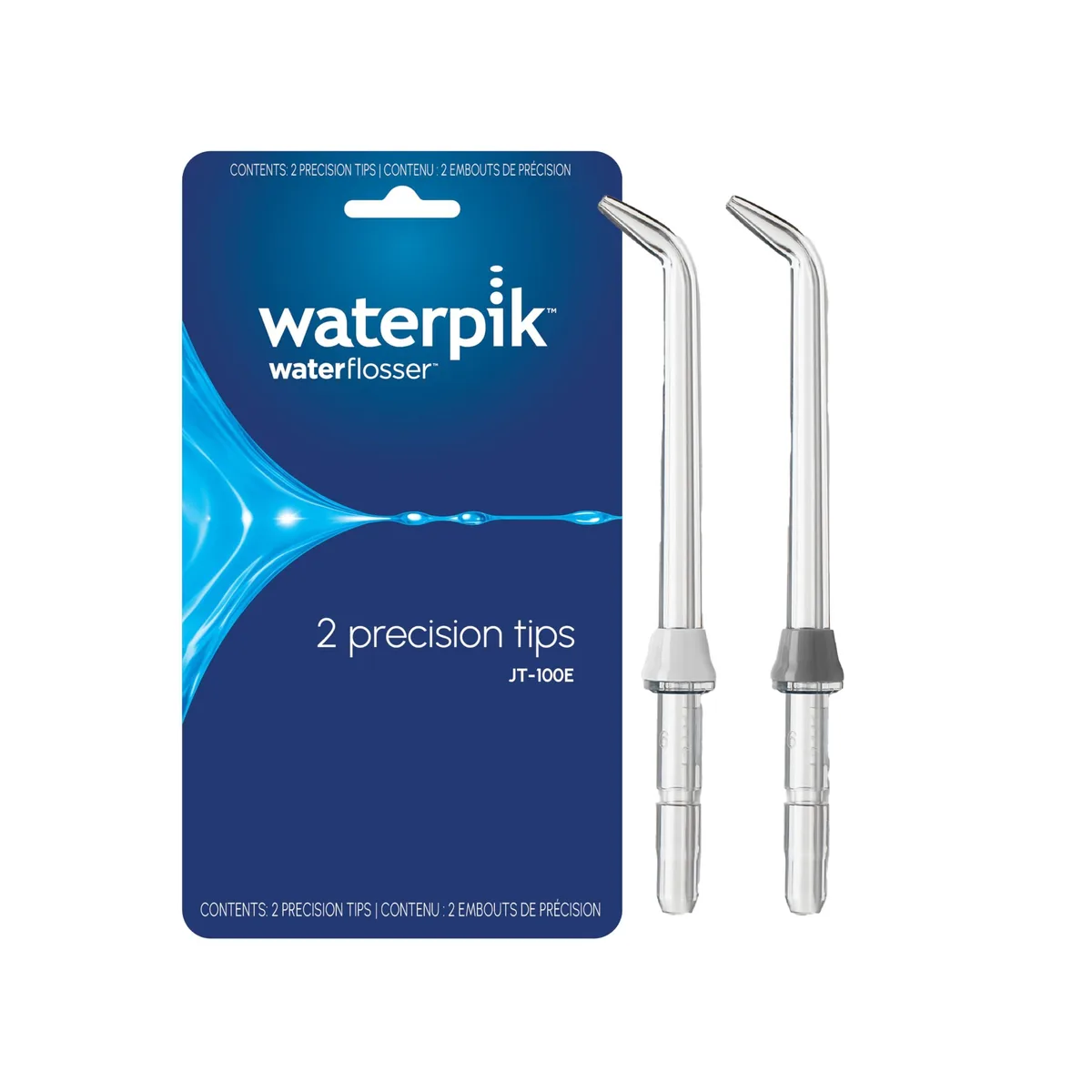  Waterpik Precision Replacement Tips JT-100E 2 Count — product photo