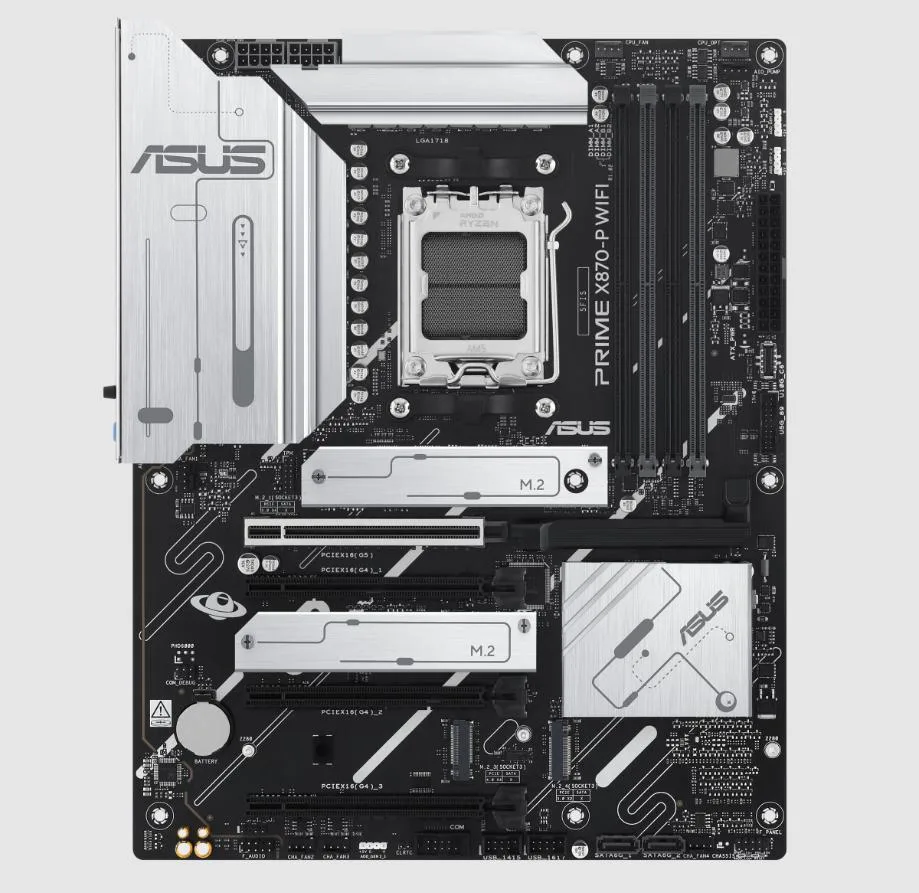 ASUS ASUS PRIME X870-P WIFI AMD AM5 ATX DDR5 motherboard — product photo