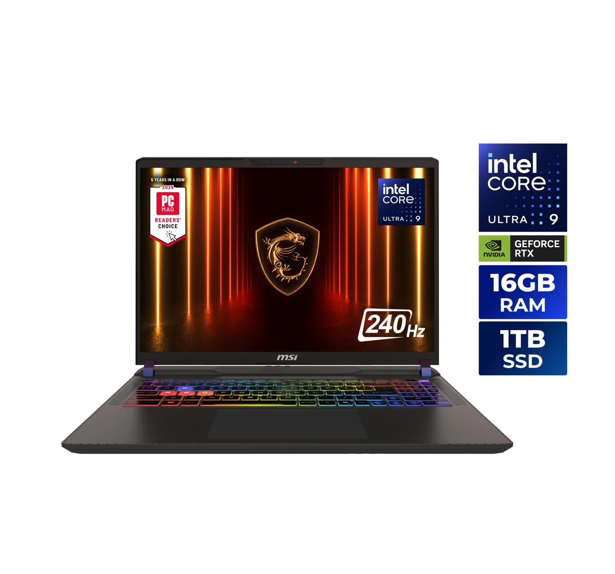 MSI MSI Vector 16 HX AI A2XWIG-050US gaming laptop — product photo