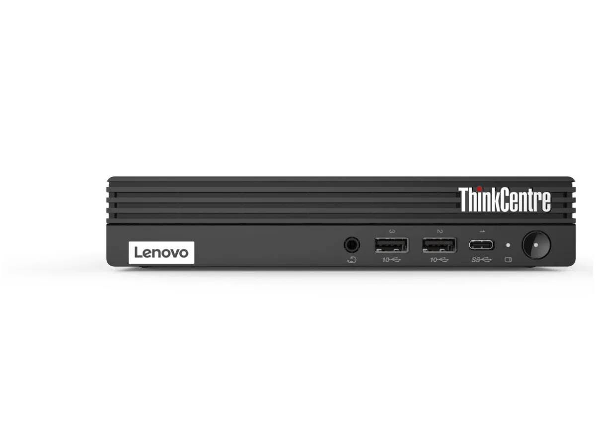 Small black rectangular desktop unit with smooth matte finish