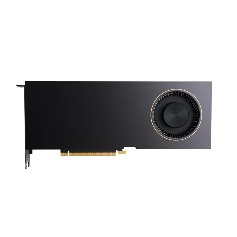 PNY RTX A6000 48GB GDDR6 workstation graphics card, silver dual-slot cooler with four DisplayPort outputs