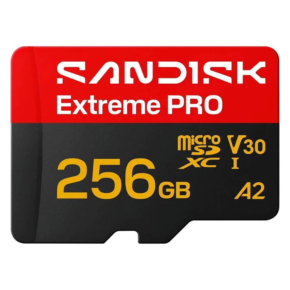 SanDisk SanDisk Extreme PRO microSDXC 256GB UHS-I U3 V30 A2 250MB/s memory card + Adapter — ürün fotoğrafı