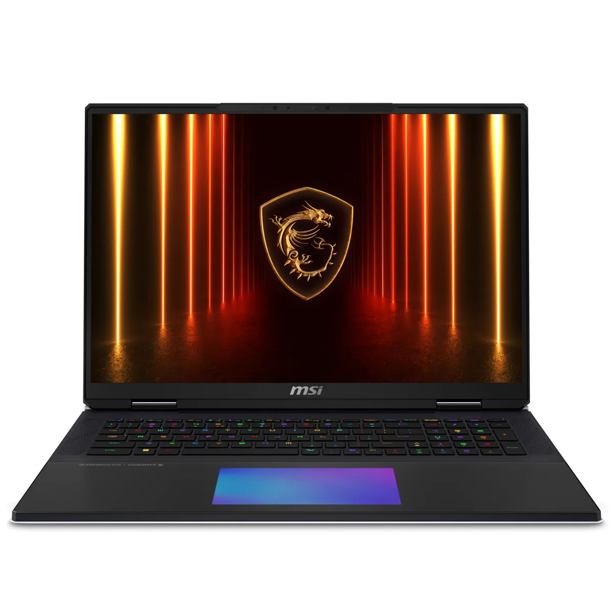 MSI Titan 18 HX AI laptop in Core Black finish