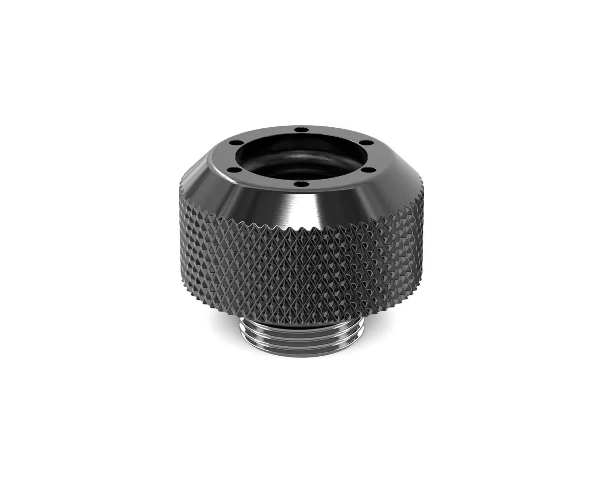 PrimoChill PrimoChill RevolverSX 1/2in Rigid Fitting Dark Nickel 24mm diy cooling — 제품 사진