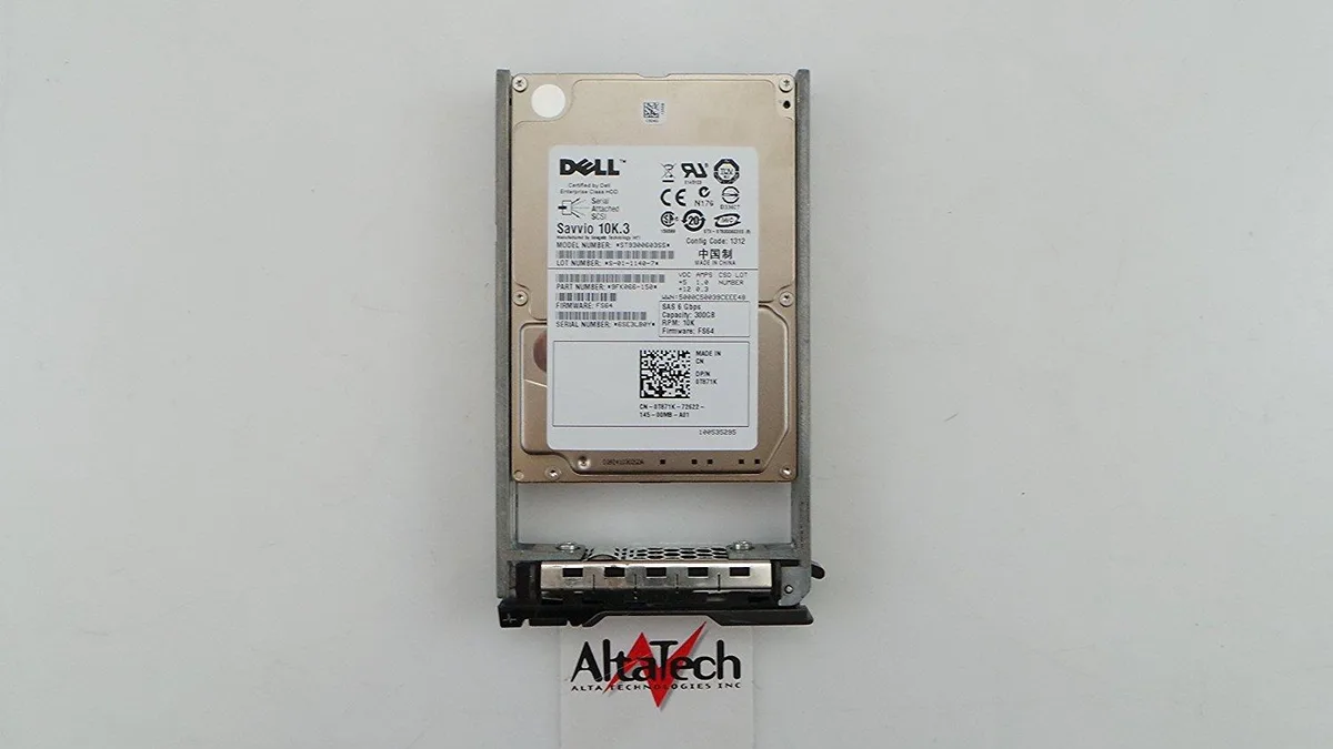 DELL DELL T871K 300GB 2.5in SAS 10k RPM internal hard drive — product photo
