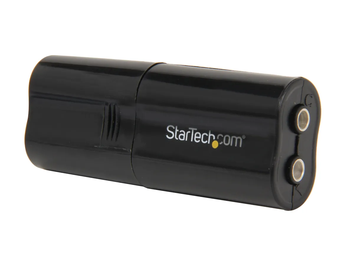 STARTECH STARTECH ICUSBAUDIOB USB Sound Card Black — product photo