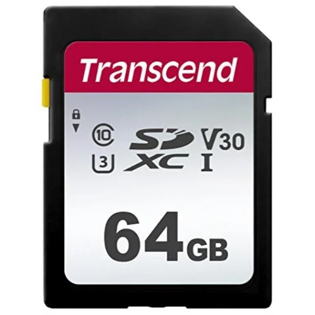 Transcend Transcend TS64GSDC300S 64GB SDXC UHS-I U3 V10 Class 10 — ภาพสินค้า