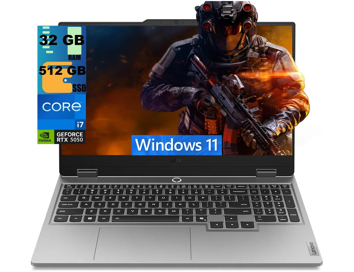 Lenovo Lenovo LOQ 15 gaming laptop i7-13650HX RTX 5050 8GB 32GB 512GB — product photo
