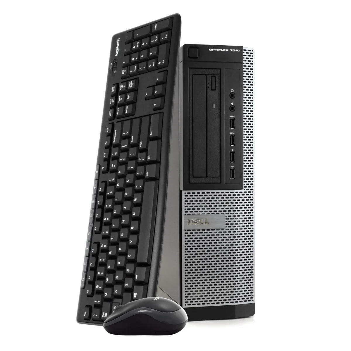 Black Dell OptiPlex 7010 tower desktop with DVD drive