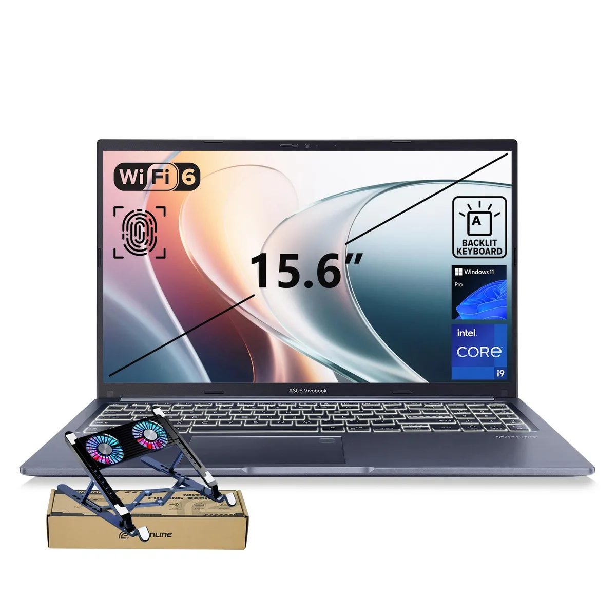 ASUS ASUS Vivobook F1502 i9-13900H 16GB 1TB Blue PCO Cooler — product photo