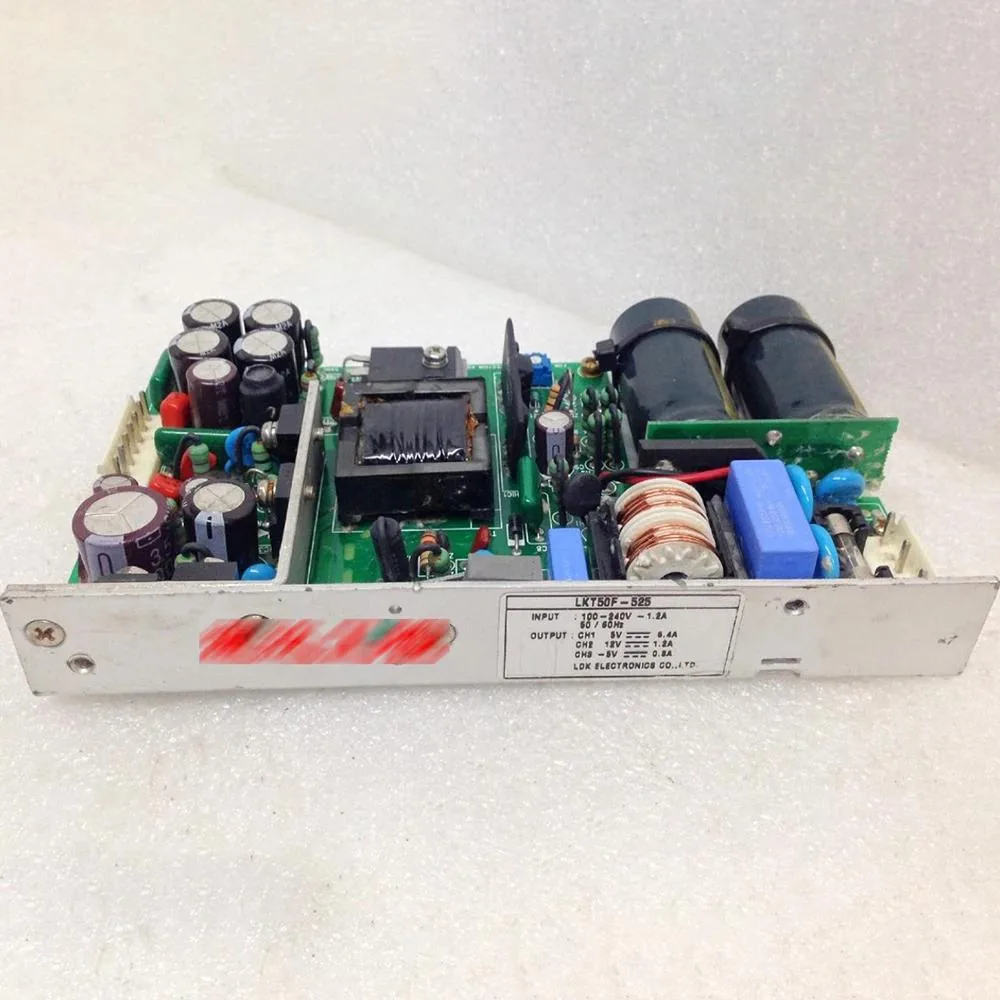 Rectangular ATX power supply unit in metal casing