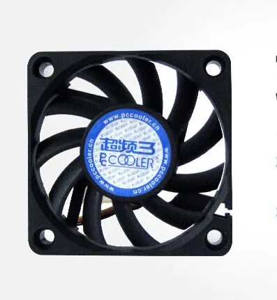 Black 60mm CPU cooler fan with 3-pin connector