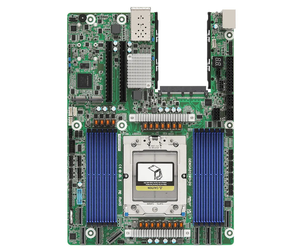 ASRock Rack ASRock Rack GENOAD12M3-2Q server motherboard SP5 LGA 6096 12 DIMM — תמונת המוצר