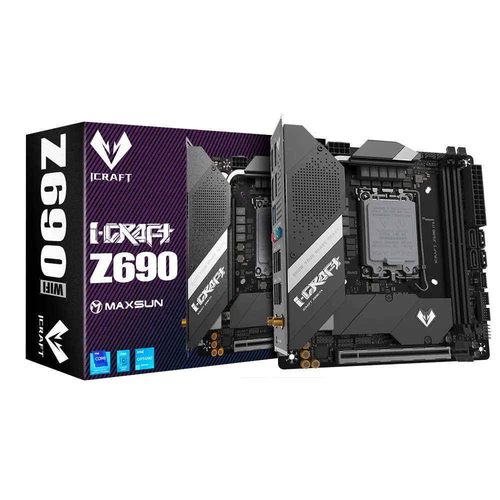 MAXSUN MAXSUN iCraft Z690 ITX WiFi Intel motherboard — photo du produit