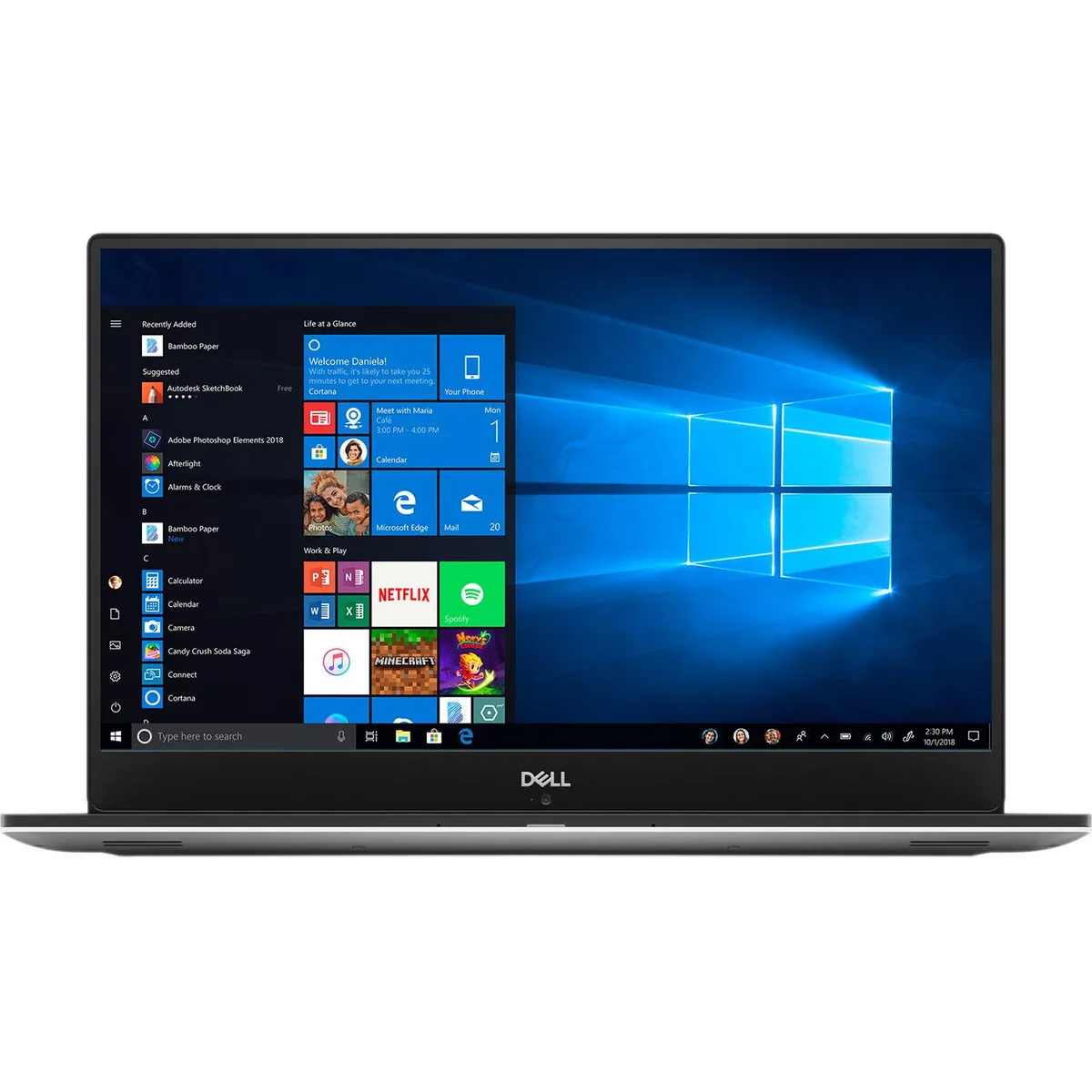 Silver Dell Precision 5530 laptop 15.6 inch closed clamshell