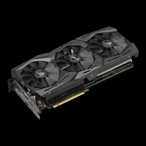 ASUS ROG Strix RTX 2060 Super triple-fan graphics card with silver shroud and LED lighting