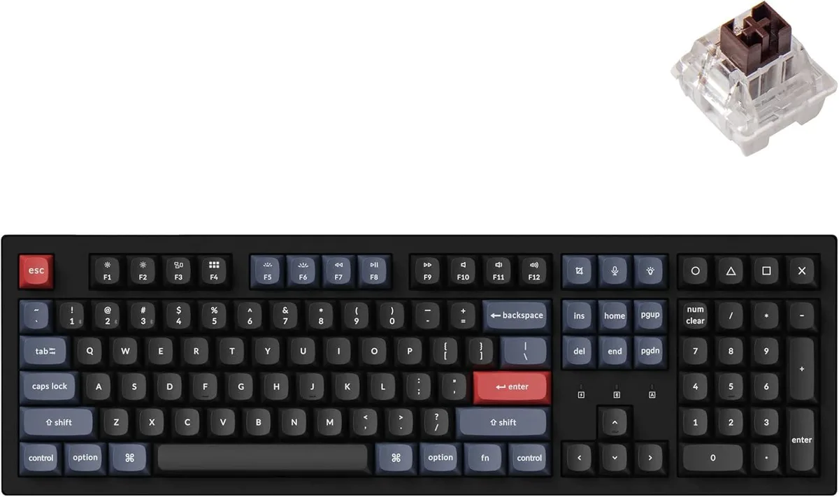 usbroway usbroway K10 Pro Full-size Mechanical Gaming Keyboard Brown Switch 1000 Hz Bluetooth 5.1 — zdjęcie produktu