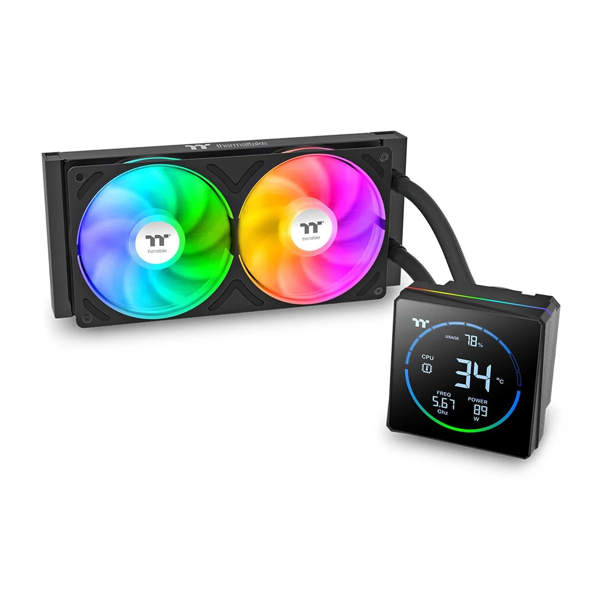 Thermaltake Thermaltake CL-W469-PL12SW-A TH240-S V3 ARGB 240mm liquid cooler — صورة المنتج