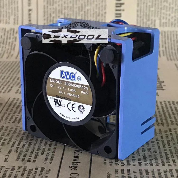 SXDOOL SXDOOL 2B06038B12S 6038 12V 1.8A 15000 rpm 4P PWM case fan — product photo
