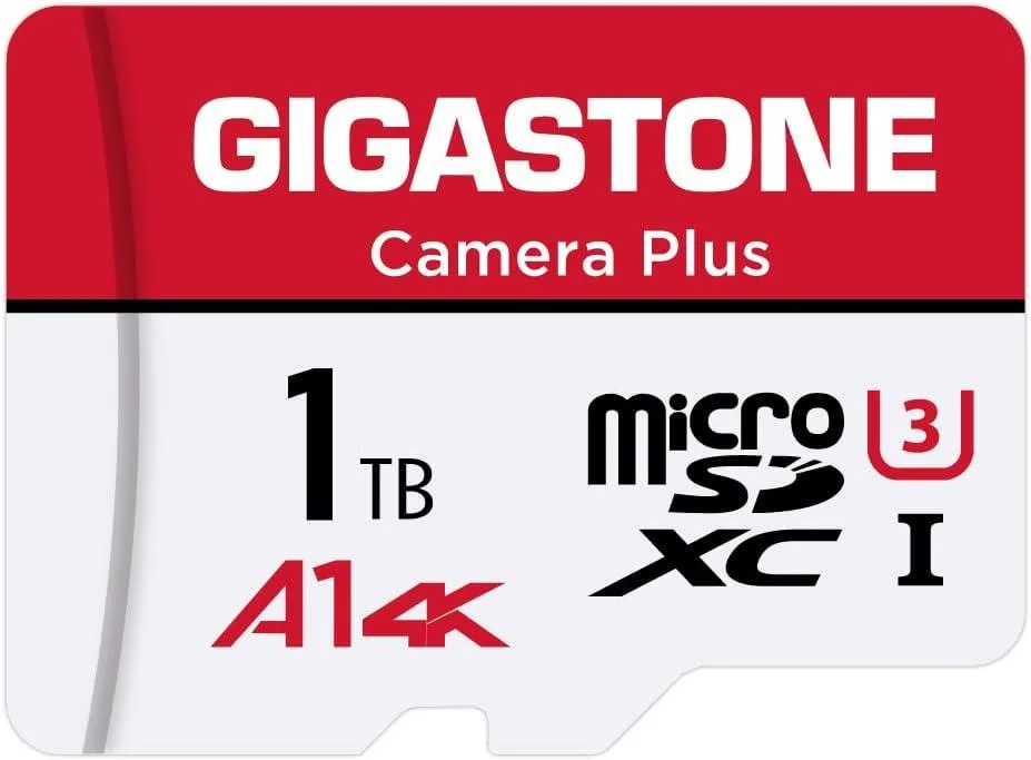 Gigastone Corporation Gigastone Corporation Camera Plus 1TB MicroSDXC UHS-I A1 U3 Class 10 150MB/s memory card — Produktfoto