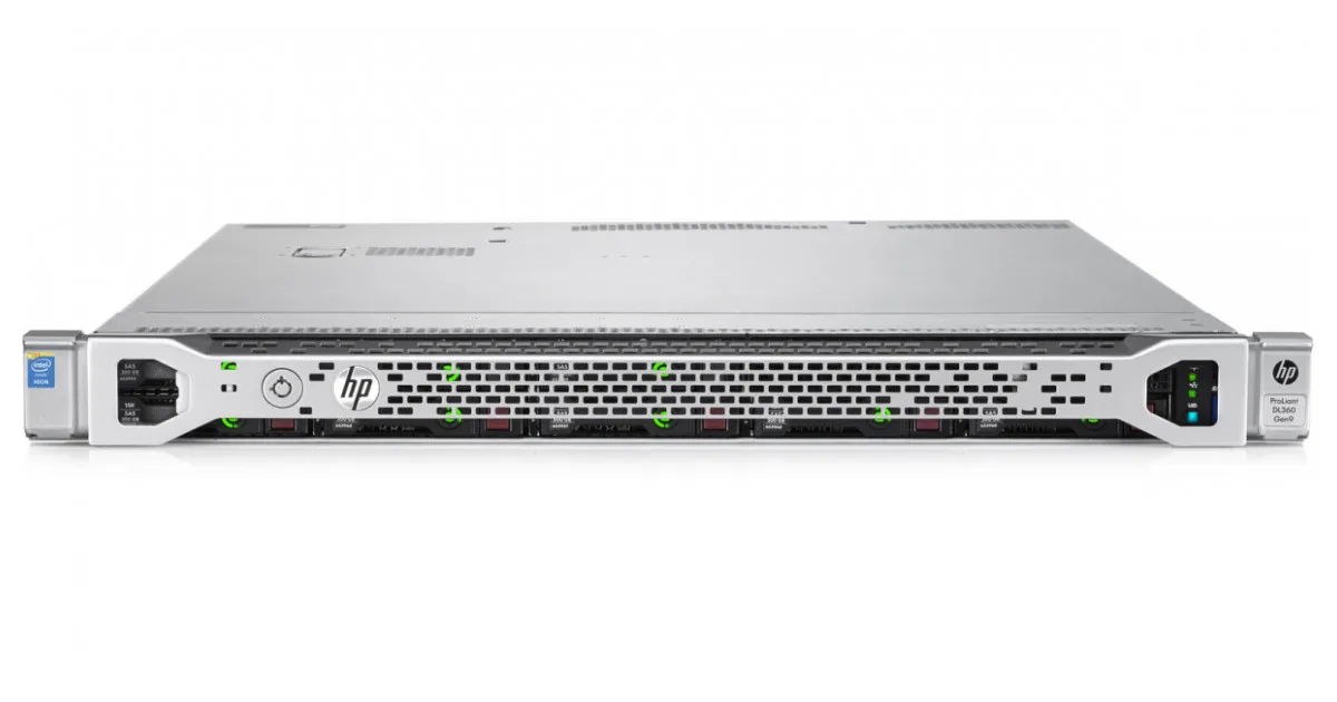 HP HP ProLiant DL360 Gen9 1U Rack Server, 2 x Xeon E5-2650 v3 10-Core 2.3 GHz, 64GB DDR4, 4TB SATA HDDs — product photo