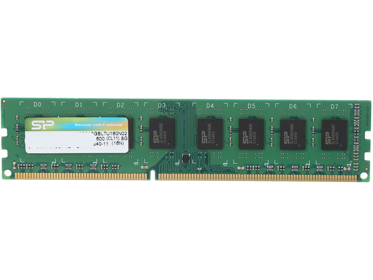 Silicon Power Silicon Power SP008GBLTU160N02 8GB DDR3 1600 desktop RAM — photo du produit