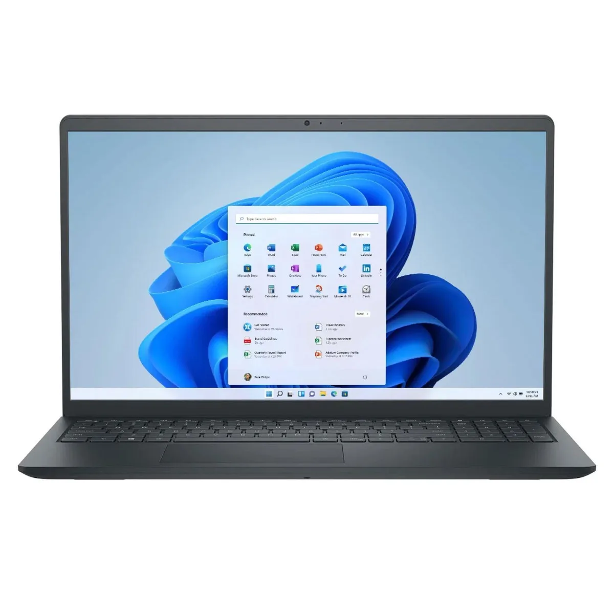 Black 15.6 inch touchscreen laptop with minor scratches and dents