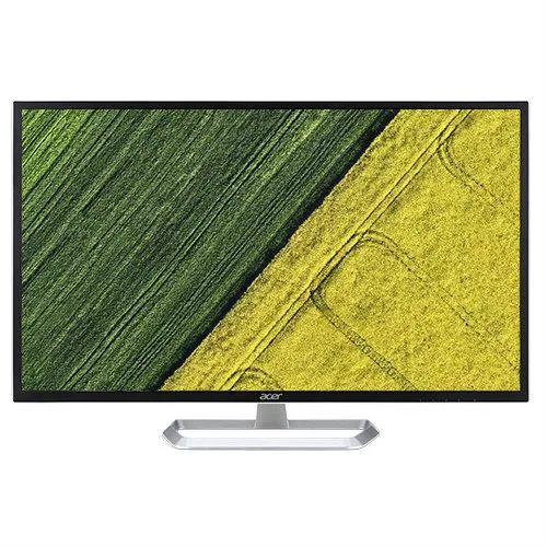Acer EB321HQ 31.5 inch monitor flat IPS panel black frame white back silver stand
