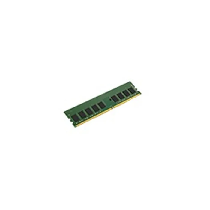 Green circuit board with black memory chips and gold contacts
