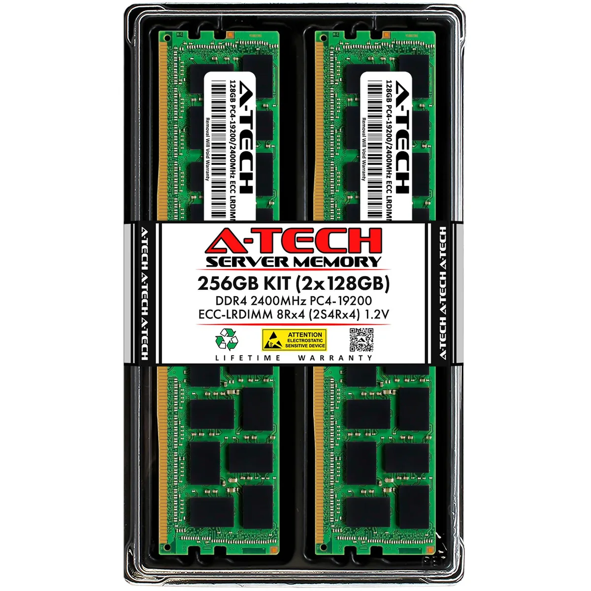 A-Tech A-Tech 256GB (2x128GB) DDR4 2400 ECC LRDIMM 2S4Rx4 server RAM — photo du produit