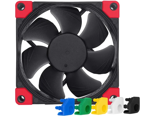 Noctua Noctua NF-A8 PWM chromax.black.swap 80mm case fan with coloured anti-vibration pads — 商品照片