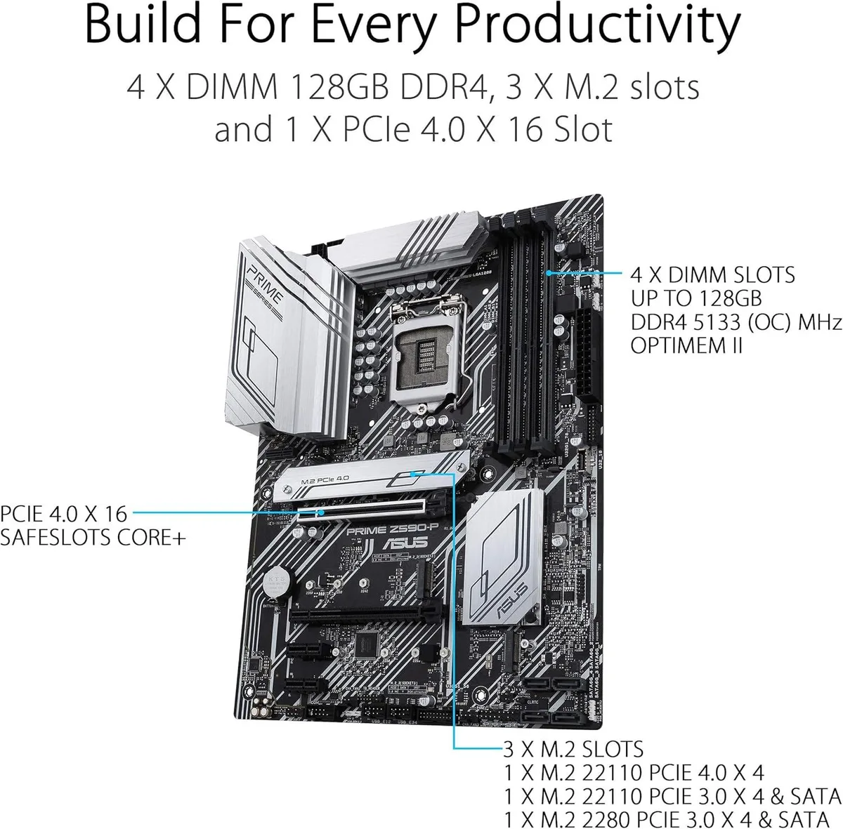 ASUS ASUS PRIME Z590-P Intel motherboard — product photo